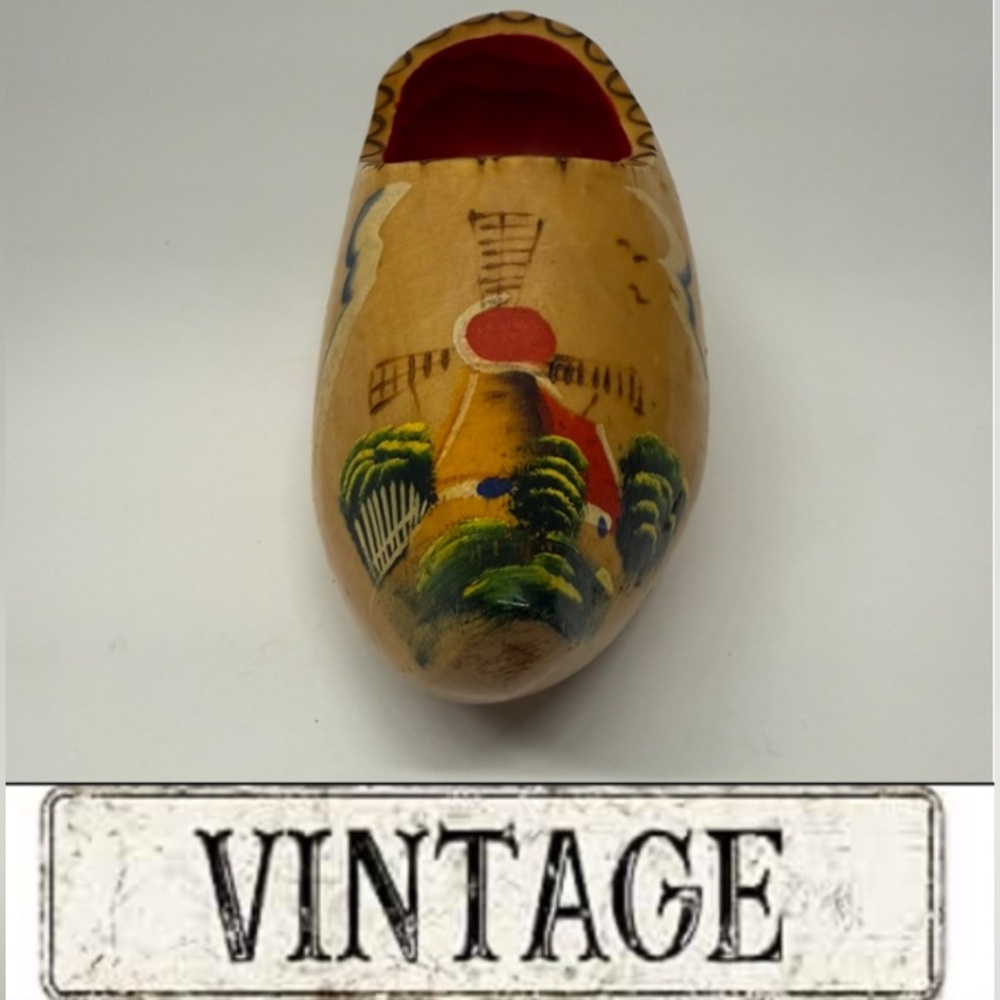 Vintage Wooden Clog Wall Decor
